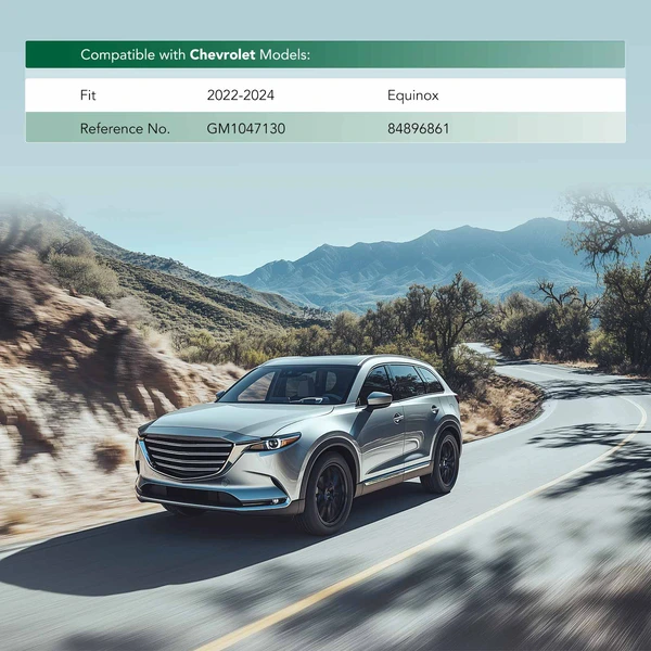 Front Passenger Outer Chrome Bumper Cover Molding for Chevy Equinox 2022-2024