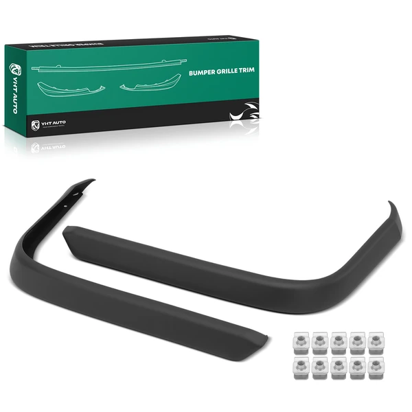 2 Pcs Rear Driver & Passenger Outer Primed Bumper Trim for 2019-2024 Ram 1500