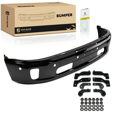 Black Front Bumper Face Bar