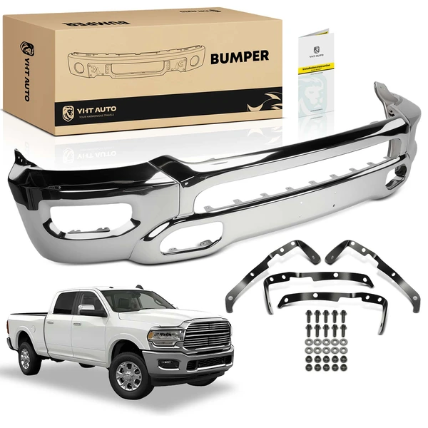Front Bumper Face Bar Chrome for 2019-2024 Ram 1500