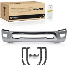 Chrome Front Bumper Face Bar with Fog Light for 2011-2018 Ram 2500
