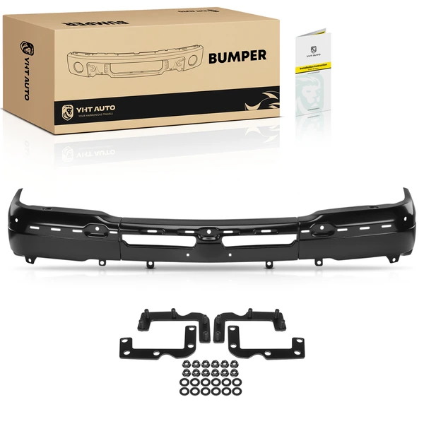 Front Bumper Face Bar with Fog Light Holes for 2003-2004 Chevrolet Silverado 2500