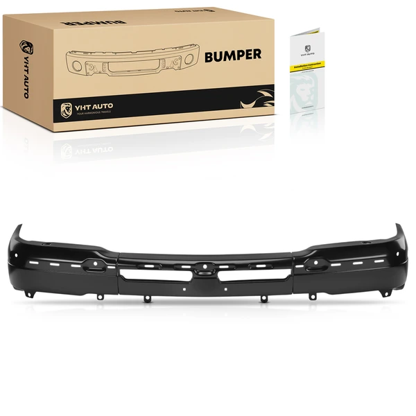 Front Bumper Face Bar with Fog Light Holes for 2003-2004 Chevrolet Silverado 2500