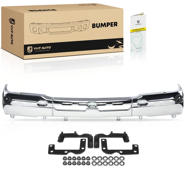 Front Bumper Face Bar with Fog Light Hole for 2003-2006 Chevrolet Avalanche 2500