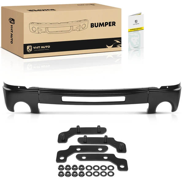 Front Bumper Face Bar with Fog Light Hole for GMC Sierra 1500 2007-2013 Steel