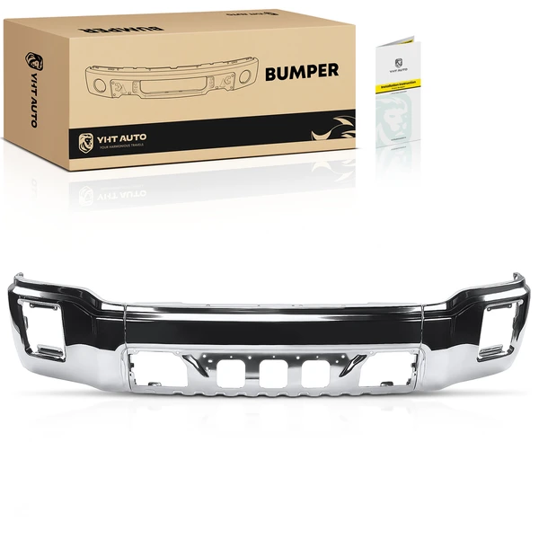 Front Bumper Face Bar with Fog Light Hole for GMC Sierra 1500 2014-2015 Pickup