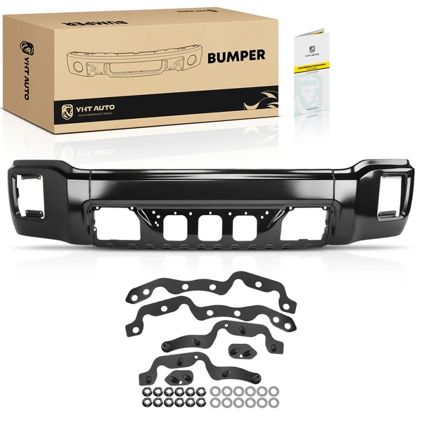 Front Bumper Face Bar with Fog Light Holes for GMC Sierra 1500 2014-2015