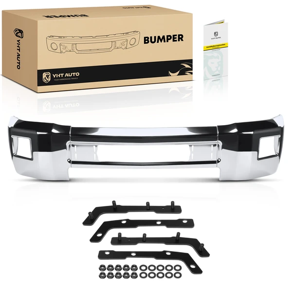 Front Bumper Face Bar Chrome with Hardware for Chevrolet Silverado 2500 HD 3500 HD