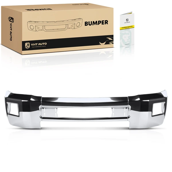 Front Bumper Face Bar Chrome with Hardware for Chevrolet Silverado 2500 HD 3500 HD