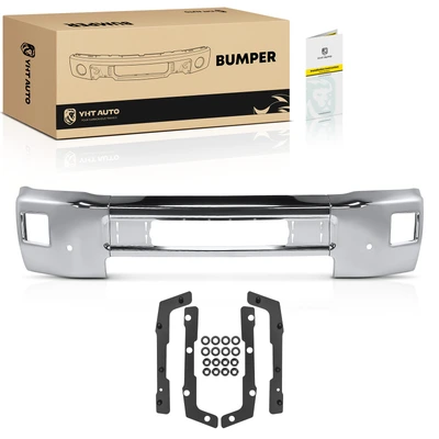 Chrome Front Bumper Face Bar with Fog Light