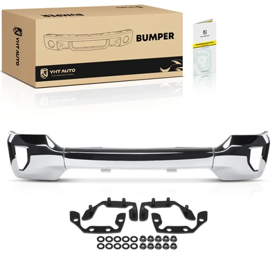 Front Bumper Face Bar Chrome with Hardware