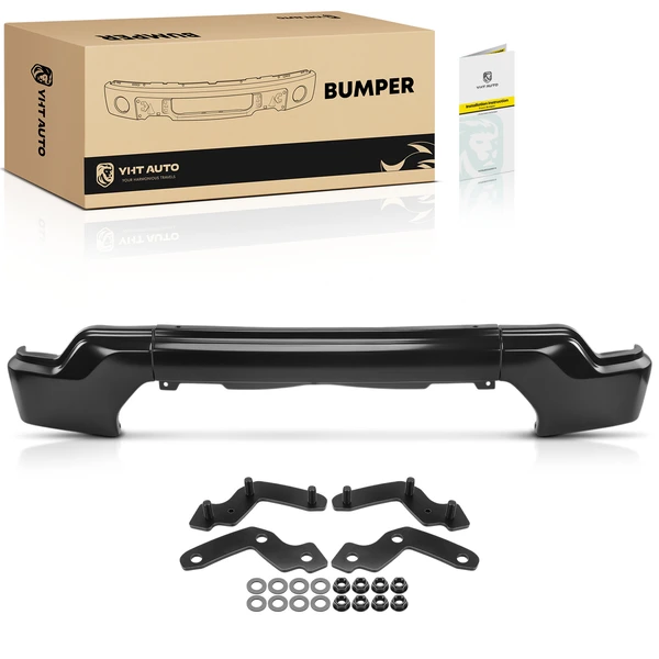 Front Bumper Face Bar with Fog Light Hole for GMC Sierra 1500 Sierra 1500 Limited