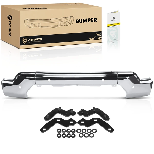 Front Bumper Face Bar with Fog Light Hole for GMC Sierra 1500 2019-2021