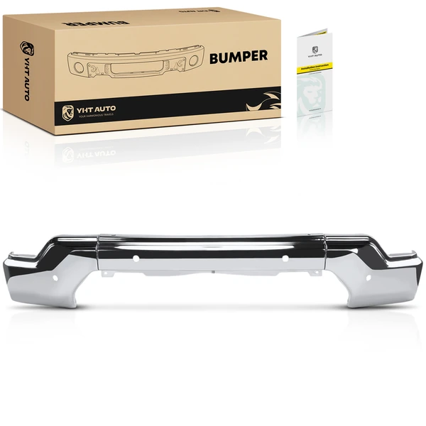 Front Bumper Face Bar with Fog Light Hole for GMC Sierra 1500 2019-2021