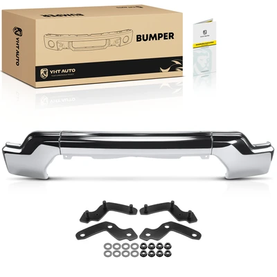 Chrome Front Bumper Face Bar with Fog Light Holes