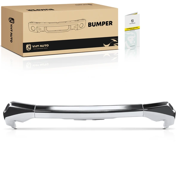 Front Bumper Face Bar with Fog Light Hole for GMC Sierra 1500 2022-2024 Pickup