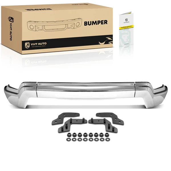 Front Bumper Face Bar with Fog Lights Hole for Chevrolet Silverado 1500 2022-2025