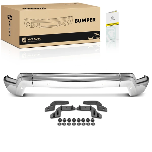 Chrome Front Bumper Face Bar with Hole for Chevy Silverado 1500 2022-2025 LTZ
