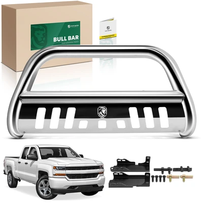 3 Inch Silver S/S 304 Bull Bar Front Bumper Grille Guard