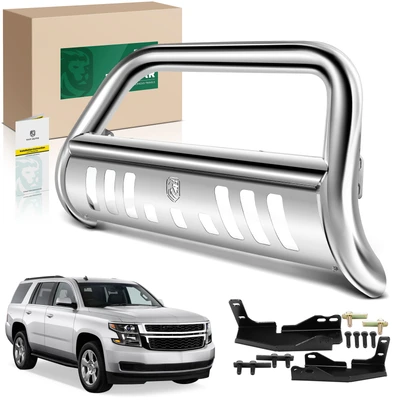 3 Inch Silver S/S 304 Bull Bar Front Bumper Push Grille Guard