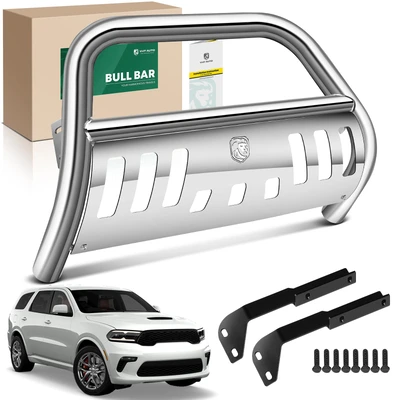 2.5 Inch Silver S/S 304 Bull Bar Front Bumper Grille Guard