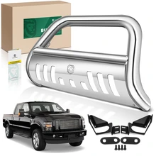 3 Inch Silver S/S 304 Bull Bar Front Bumper Grille Guard