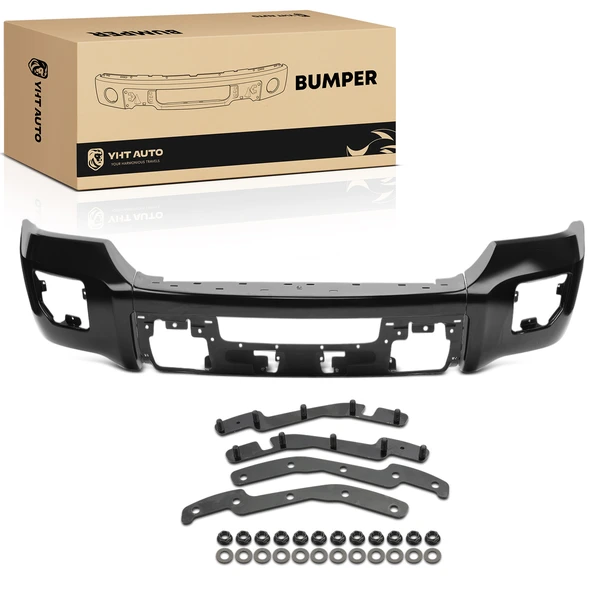 Front Bumper Face Bar with Fog Light Holes for 2015-2019 GMC Sierra 2500 HD