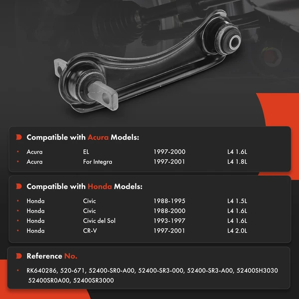1-Pc Suspension Control Arm, Rear Driver Upper A-Premium APCA3742