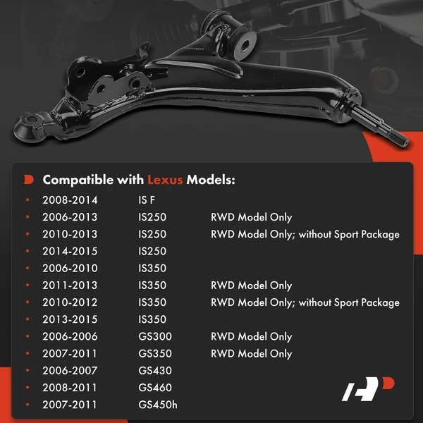 1-Pc Suspension Control Arm, Front Driver Lower A-Premium APCA4365