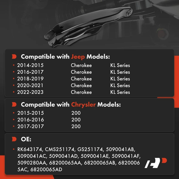 1-Pc Control Arm, Rear Lower Rearward A-Premium APCA5740