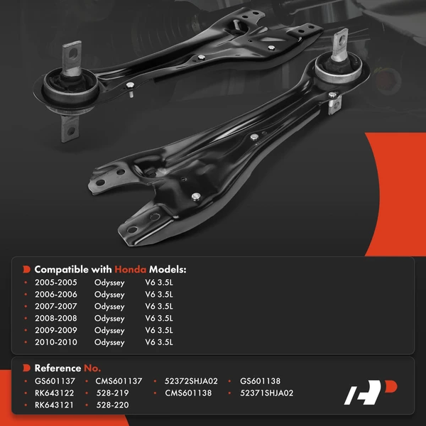 2-Pc Trailing Arm, Rear Side A-Premium APCA5937