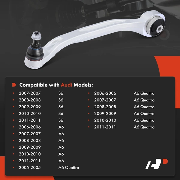 1-Pc Control Arm and Ball Joint Kit, Front Driver Lower Rearward with Ball Joint A-Premium APCA4373