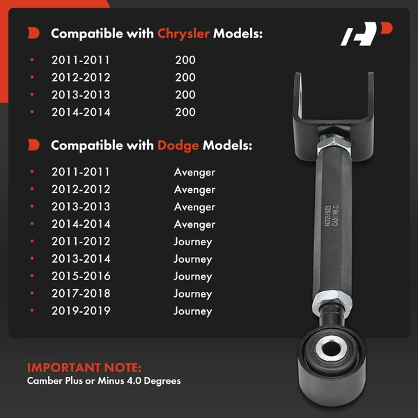 1-Pc Lateral Arm, Rear Driver or Passenger Upper A-Premium APCA5805