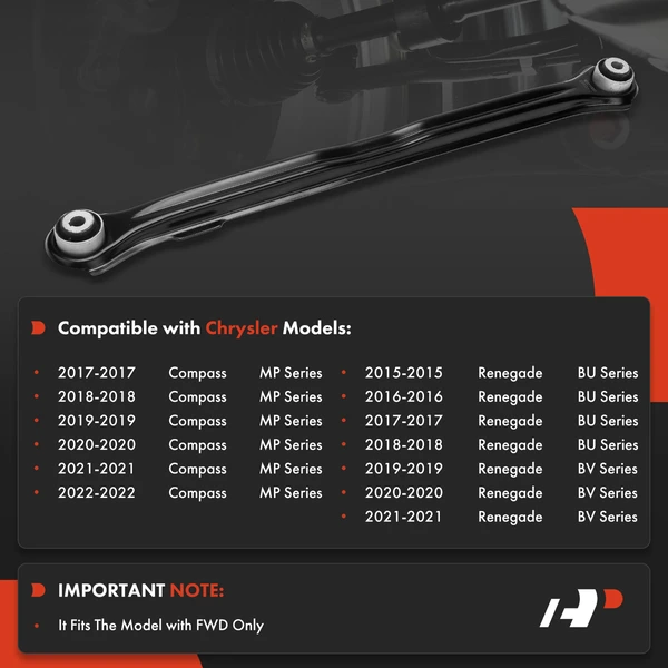 1-Pc Control Arm, Rear Rearward A-Premium APCA5806