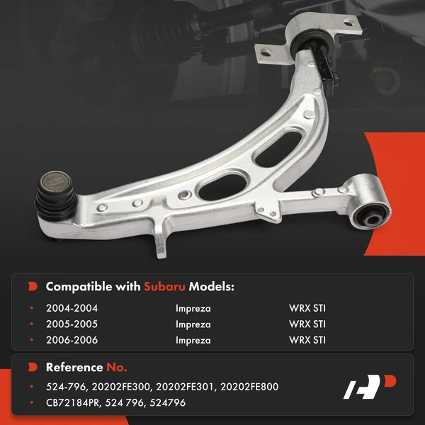 1-Pc Control Arm with Ball Joint Assembly, Front Passenger Lower with Ball Joint A-Premium APCA8935