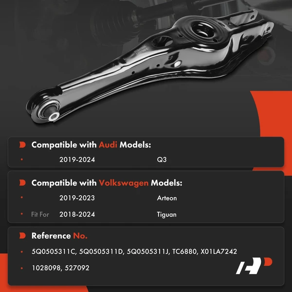 1-Pc Control Arm, Rear Lower Rearward A-Premium APCA8505