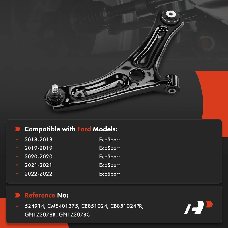 1-Pc Control Arm & Ball Joint, Front Passenger Lower with Ball Joint A-Premium APCA7263