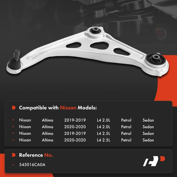 1-Pc Control Arm and Ball Joint Kit, Front Driver Lower with Ball Joint A-Premium APCA0282