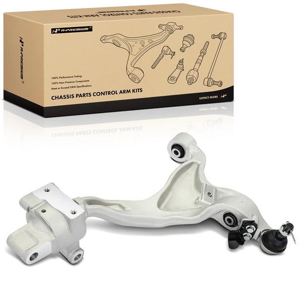 2014-2020 INFINITI Q50 1-Pc Control Arm and Ball Joint Assembly, Front Driver Lower with Ball Joint A-Premium APCA7329