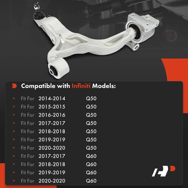 1-Pc Control Arm and Ball Joint Assembly, Front Driver Lower with Ball Joint A-Premium APCA7329