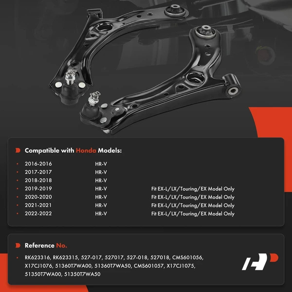 1-Pc Control Arm and Ball Joint Kit, Front Driver or Passenger Lower with Ball Joint A-Premium APCA6076