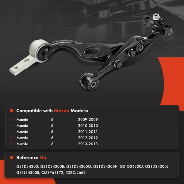 1-Pc Control Arm and Ball Joint Kit, Front Passenger Lower with Ball Joint A-Premium APCA5845