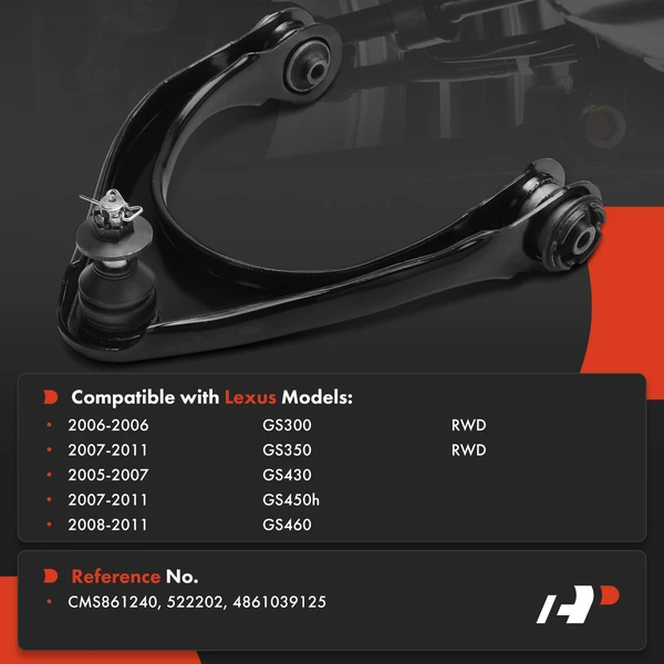 1-Pc Control Arm and Ball Joint Kit, Front Passenger Upper with Ball Joint A-Premium APCA8943