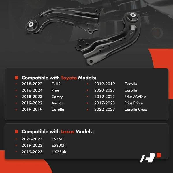 2-Pc Trailing Arm, Rear Driver & Passenger A-Premium APCA5996