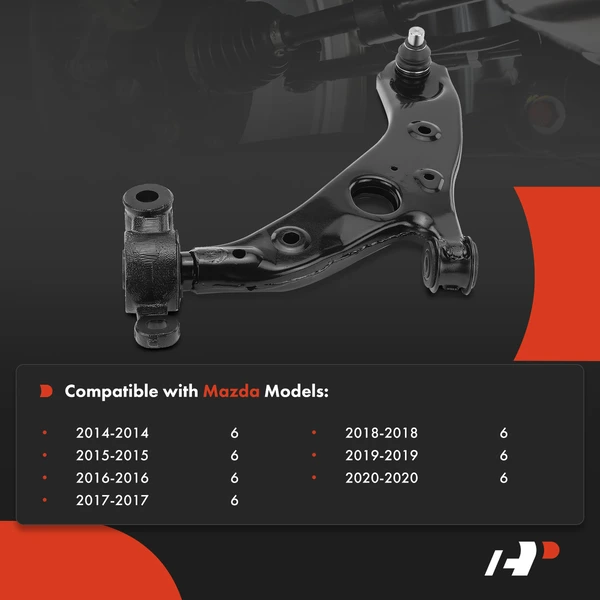 1-Pc Control Arm and Ball Joint Kit, Front Driver Lower with Ball Joint A-Premium APCA4390