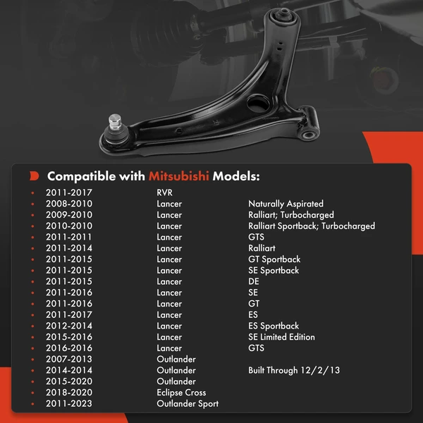 1-Pc Control Arm and Ball Joint Kit, Front Passenger Lower with Ball Joint A-Premium APCA7557
