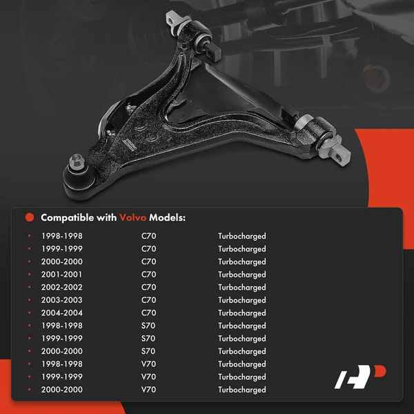 1-Pc Control Arm and Ball Joint Kit, Front Driver Lower with Ball Joint A-Premium APCA7938