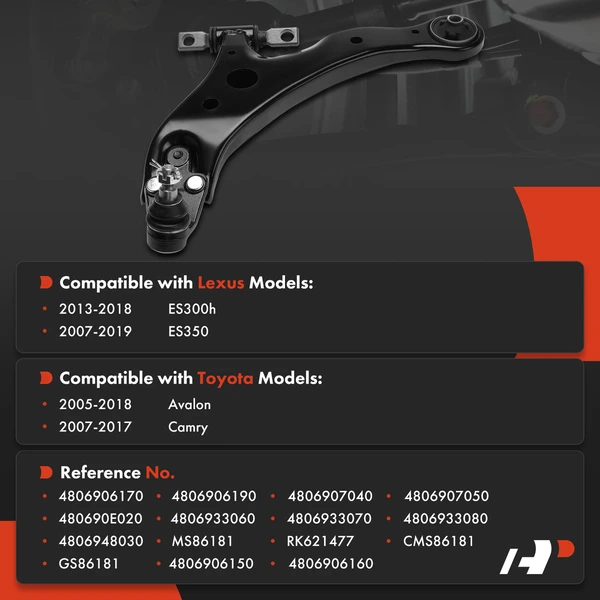 Control Arm Ball Joint Assembly Front Driver Lower A-Premium APCA7563