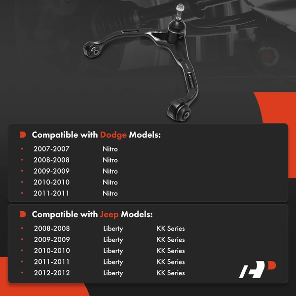 1-Pc Control Arm and Ball Joint Kit, Front Driver Upper with Ball Joint A-Premium APCA8165
