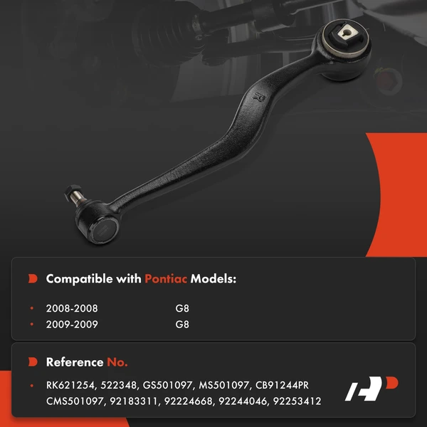 1-Pc Control Arm & Ball Joint Assembly, Front Passenger Lower Forward with Ball Joint A-Premium APCA8520